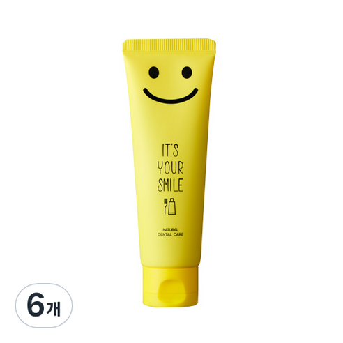 베베가닉 잇츠 유어 스마일 케이 치약 어린이용/저불소 100g, 6개