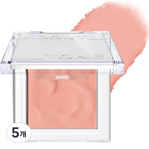 어바웃톤 플러피 웨어 블러셔 4.3g, 05 데일리 코랄, 5개