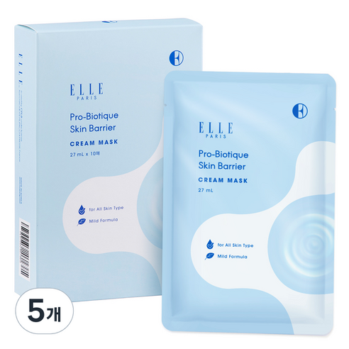 ELLE PARIS 프로바이오티크 세라마이드 크림 마스크, 5개, 10개입