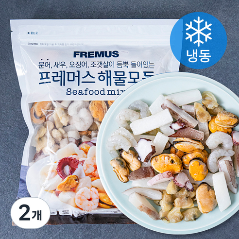 프레머스 해물모둠 (냉동), 600g, 2개