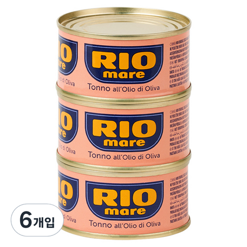 리오마레 올리브 오일 참치, 80g, 6개입