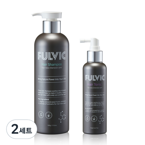 풀빅바이오 풀빅 헤어 샴푸 500ml + 토닉 150ml 세트, 2세트