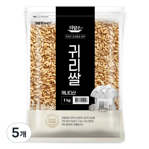 엉클탁 캐나다산 귀리쌀, 1kg, 5개