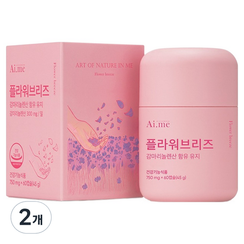 에이아이미 코오롱제약 플라워브리즈 감마리놀렌산, 2개, 60정
