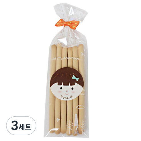 피크닉하우스 레이스 비접착 opp 포장봉투 30p + 타이 30p + 스티커 30p, 혼합 색상, 3세트