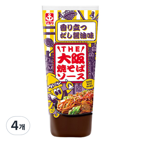 이카리 오사카풍 야끼소바 소스, 300g, 4개