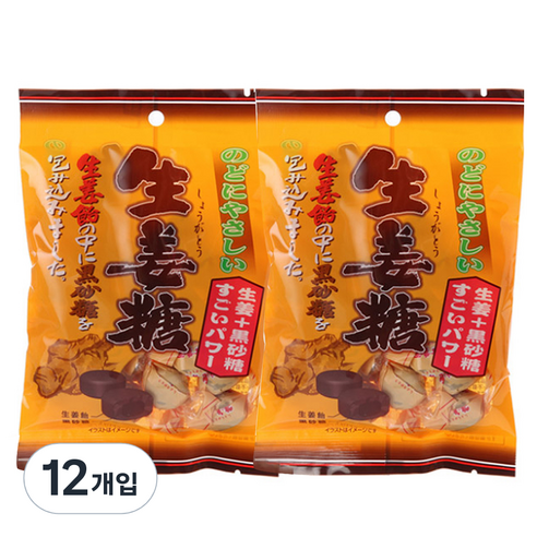 니씬 생강사탕, 131g, 12개입