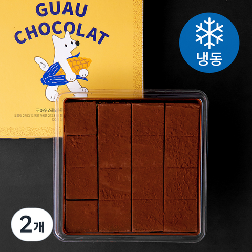 구아우쇼콜라 옥수수 파베 초콜릿 (냉동), 120g, 2개