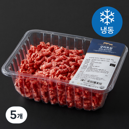 굿미트찹 호주산 우앞다리 다짐육 (냉동), 700g, 5개