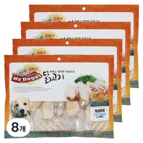 마이도기 프리미엄 강아지간식 400g, 순닭가슴살맛, 8개