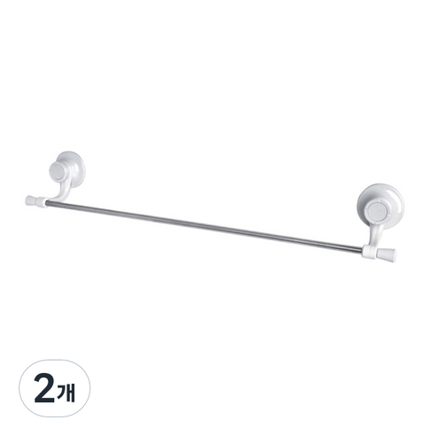 스파이더락 스텐수건걸이20, 화이트, 2개