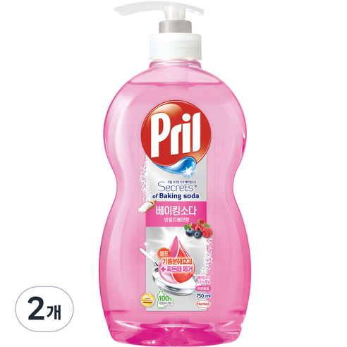 프릴 시크릿오브 베이킹소다 와일드베리 향, 750ml, 2개