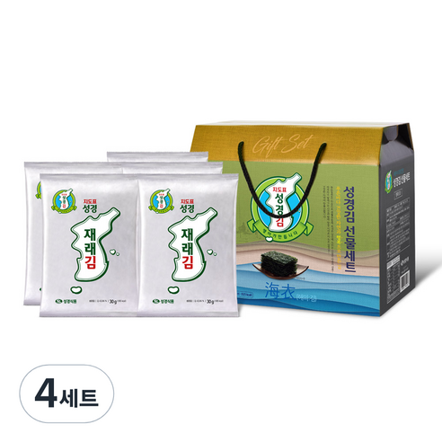 지도표성경 재래전장김 행복E세트, 4개
