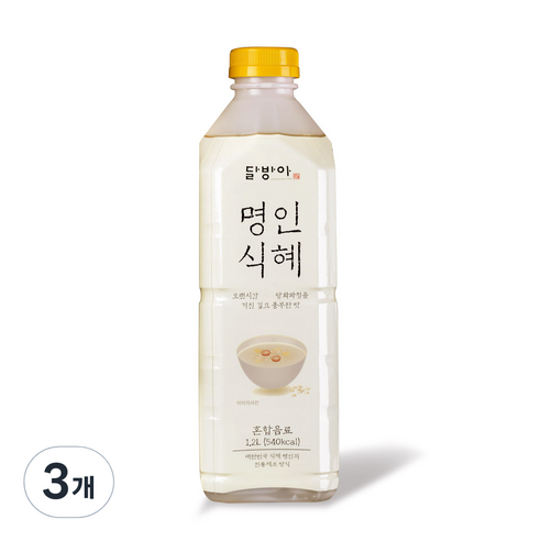 달방아 명인식혜, 1.2L, 3개