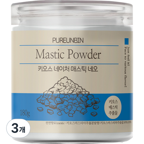 푸른빈 키오스 네이처 매스틱 네오 분말, 180g, 3개