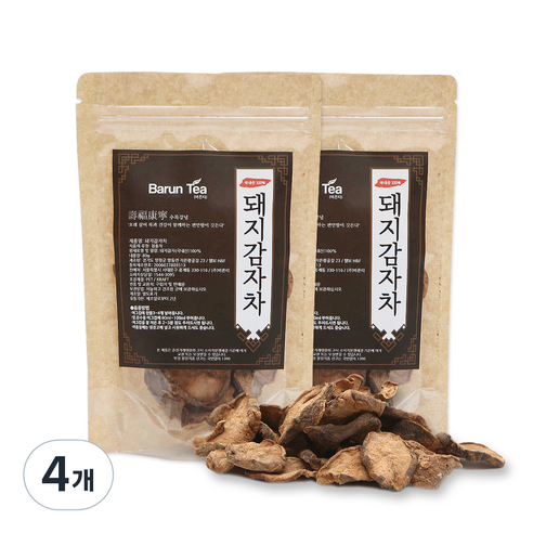 바른티 국내산 돼지감자차, 80g, 4개