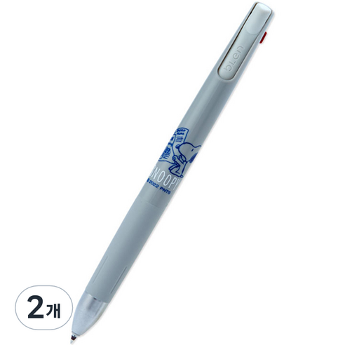스누피 블렌 2+1 멀티펜, 회색, 2개