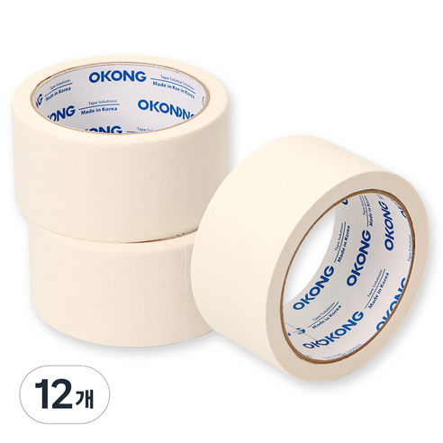 오공 마스킹 테이프 48mm x 20m, 12개