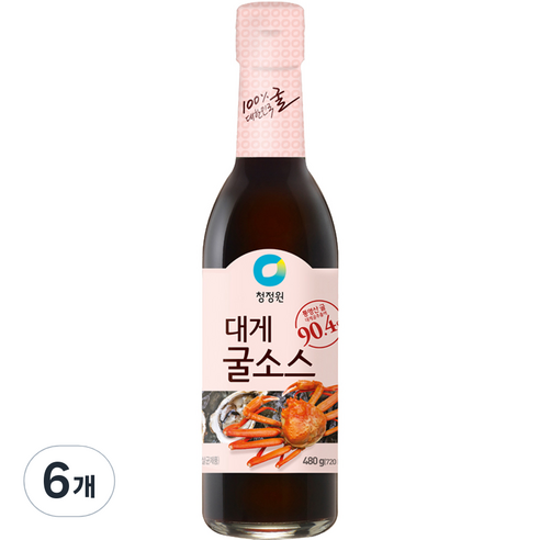 대상 청정원 대게 굴소스, 480g, 6개