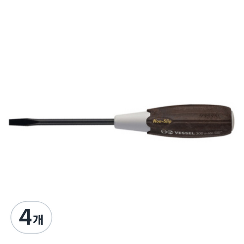 베셀 논슬립 드라이버 300 일자 6 x 100 mm, 4개