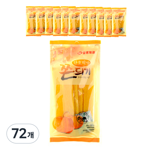 일광제과 단호박맛 쫀듸기, 150g, 72개
