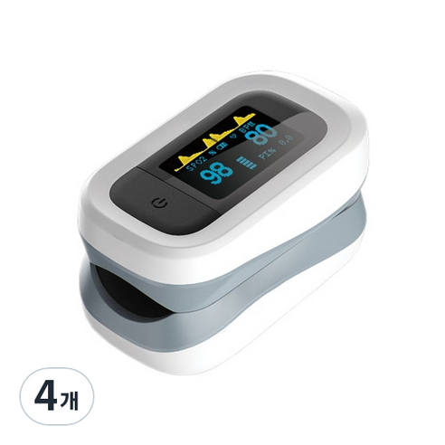 웰스 옥시미터 산소포화도 측정기 YK-82C, 4개