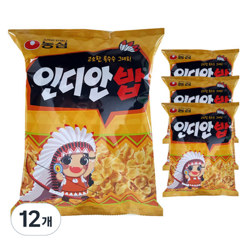 농심 인디안밥, 150g, 12개