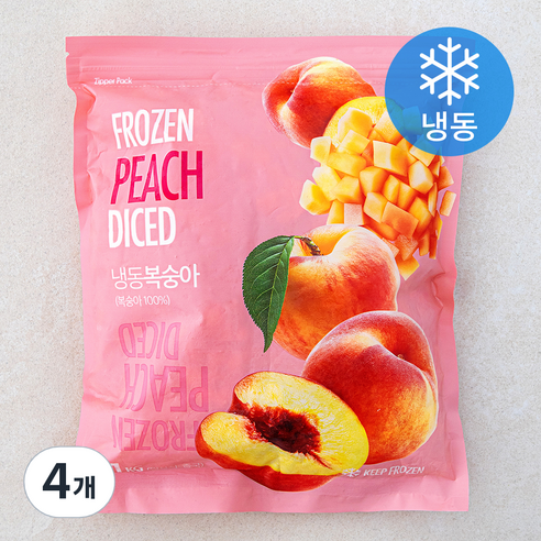 복숭아 (냉동), 4개, 1kg