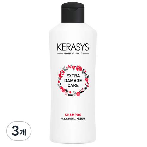 케라시스 엑스트라 데미지 케어 샴푸, 3개, 180ml