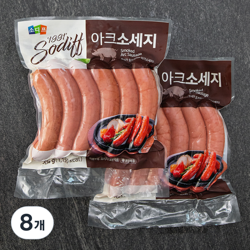 소디프 아크소세지, 500g, 8개