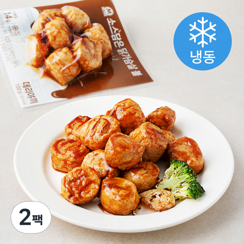 미트리 소스담은 닭가슴살 볼 데리야끼 (냉동), 100g, 2팩
