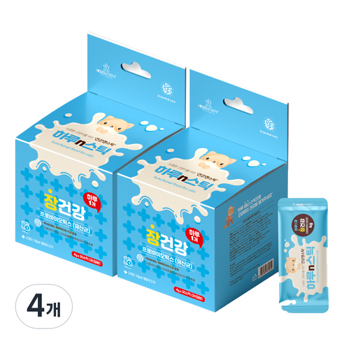 하루n스틱 고양이 영양제, 30회분, 장건강/유산균, 4개