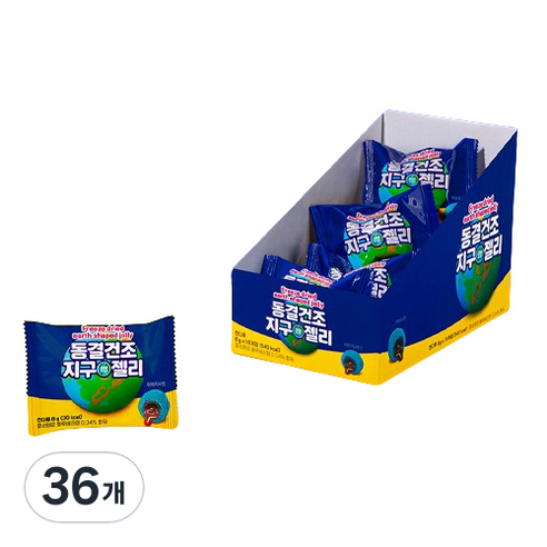 동결건조 지구모양 젤리, 8g, 36개