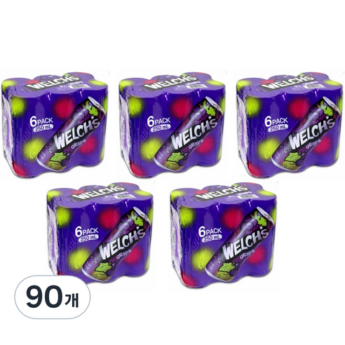 웰치스 포도맛, 250ml, 90개