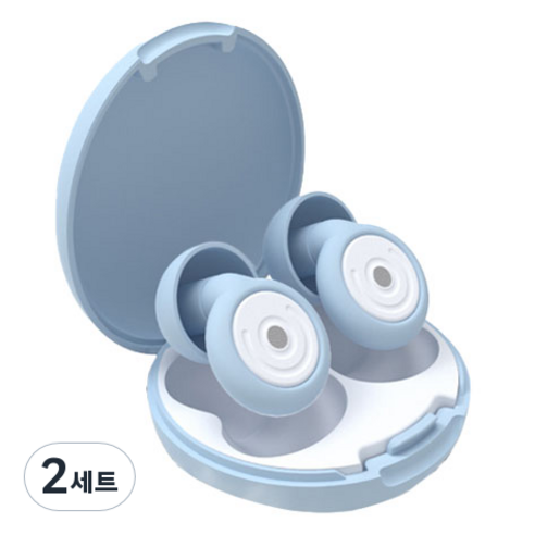 포근상점 실리콘 소음 방지 차단 수면 귀마개 세트, 2세트