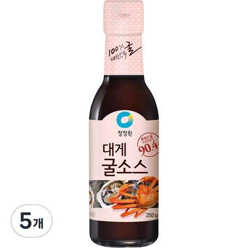 대상 청정원 대게 굴 소스, 250g, 5개