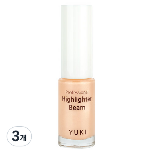 유키 프로페셔널 하이라이터 빔 5ml, 05 브라이트피치, 3개