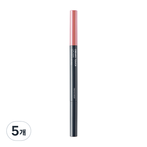 더페이스샵 크리미 터치 립라이너 0.2g, BE01 베이지가든, 5개