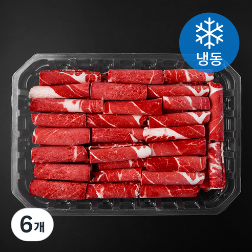 푸드랩플러스 호주산 양지 샤브샤브용 (냉동), 6개, 1kg