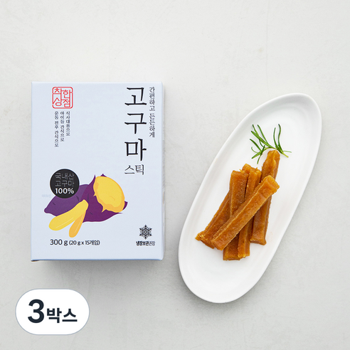 매홍 착한상점 씻어나온 국내산 고구마스틱, 300g, 3박스