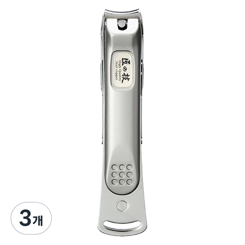 GREENBELL 타쿠미노와자 금속캡쳐 슬림 손톱깎이 S G-1115, 실버, 3개