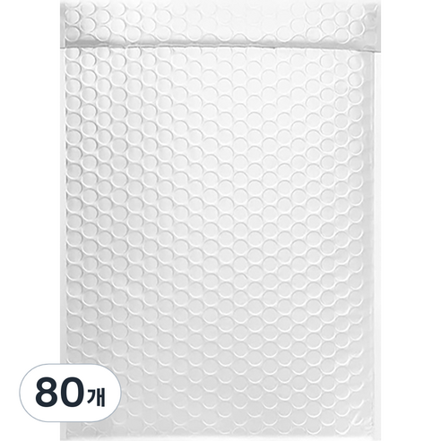 마켓감성 뽁뽁이 봉투 화이트, 80개