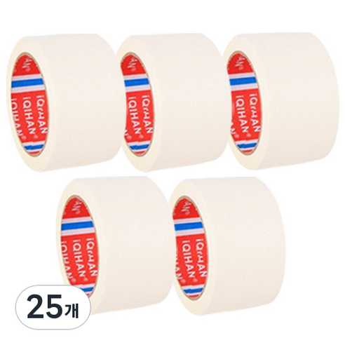 iQIHAN 다다 마스킹테이프 50 mm x 20 m, 25개
