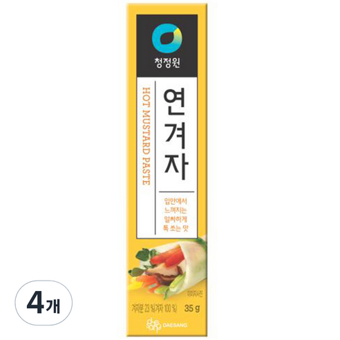 청정원 연겨자, 35g, 4개