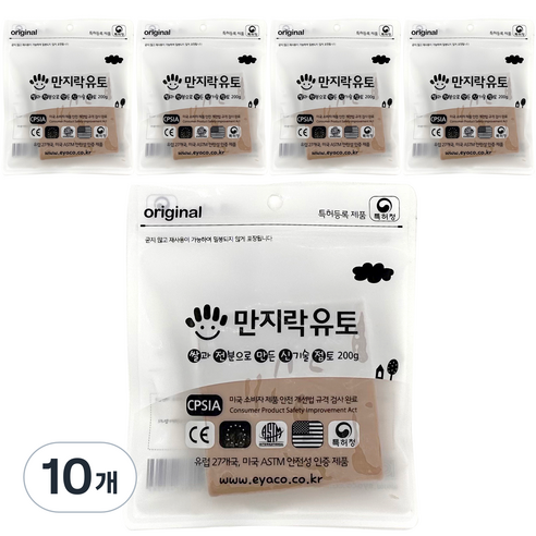 이야코 만지락 소프트 유토 200g, 10개