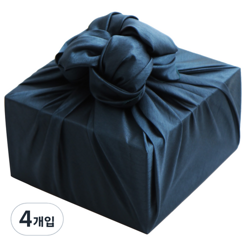 봄91 640 실크 홑보자기 90 x 90 cm, 청록, 4개입