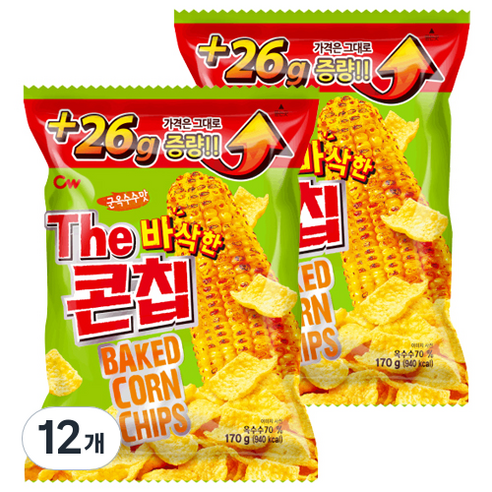 청우식품 콘칩, 170g, 5개