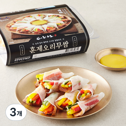 마이셰프 사리원 훈제오리무쌈 2인분, 504g, 3개
