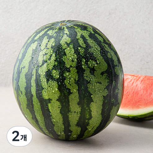 드림팜 당도선별 수박, 7kg 미만, 2개