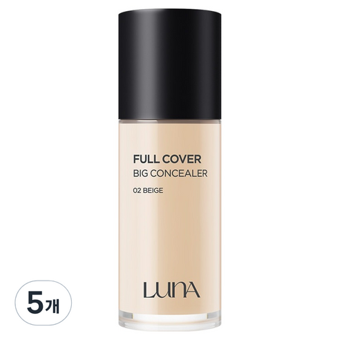 루나 롱래스팅 풀 커버 빅 컨실러 40g, 2호 베이지, 5개